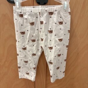 Uniqlo Cute Cat Print Baby Pants toddler girl bottom infant girl 18-24 months